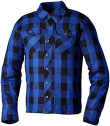 RST Motorradjacke Lumberjack Hemd Blau/Lila