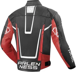 Arlen Ness Motorradjacke Track Rot/Grau