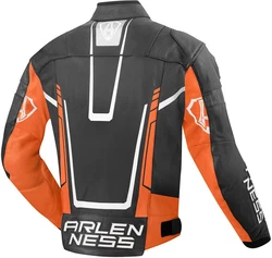Arlen Ness Motorradjacke Track Orange/Grau/Rot