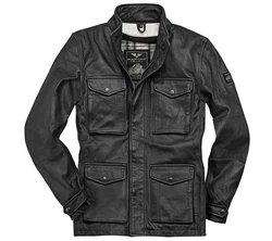 Black-Cafe London Motorradjacke Manhattan Schwarz