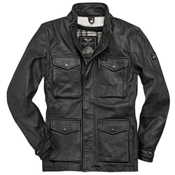 Black-Cafe London Motorradjacke Manhattan Schwarz