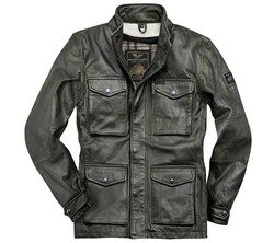 Black-Cafe London Motorradjacke Manhattan Schwarz
