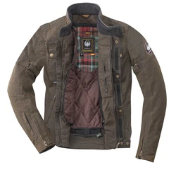 Merlin Motorradjacke Barton II Khaki/Dunkelgrün/Braun