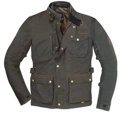 Merlin Motorradjacke Monty D3O Dunkelgrün/Khaki/Braun