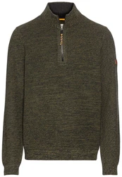 camel active Troyer Strickpullover Dunkelgrün/Khaki