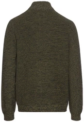 camel active Troyer Strickpullover Dunkelgrün/Khaki