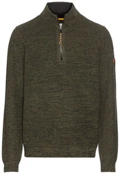 camel active Troyer Strickpullover Dunkelgrün/Khaki