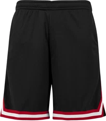 URBAN CLASSICS Mesh Shorts Schwarz/Rot