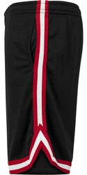 URBAN CLASSICS Mesh Shorts Schwarz/Rot