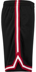 URBAN CLASSICS Mesh Shorts Schwarz/Rot