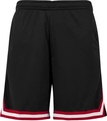 URBAN CLASSICS Mesh Shorts Schwarz/Rot
