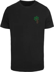 Mister Tee T-Shirt Coconut Tree Tee Schwarz/Dunkelgrün/Grün