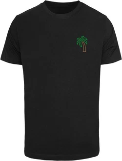 Mister Tee T-Shirt Coconut Tree Tee Schwarz/Dunkelgrün/Grün