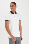 Blend Herren Poloshirt Polohemd T-Shirt Shirt Mit Polokragen Ralf Weiß/Hellblau/Creme