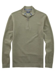OLYMP Troyer Pullover Casual Dunkelgrün/Khaki/Grün/Hellgrün