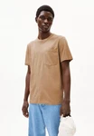 Armedangels T-Shirt MAARKOS POCKET Braun/Beige/Khaki