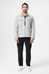 Miracle of Denim Lederjacke WI24-JA654 Hellgrau/Grau