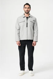 Lederjacke Men Jacket (1-St)