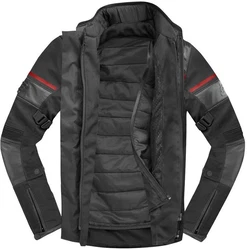 Bogotto Motorradjacke Blizzard-X Rot/Schwarz/Grau