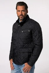 JP1880 Steppjacke Stehkragen Schwarz/Dunkelgrün