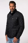 JP1880 Steppjacke Stehkragen Schwarz/Dunkelgrün