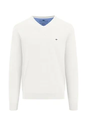 FYNCH-HATTON Pullover Creme/Weiß/Grau/Hellblau/Khaki