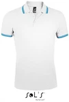 SOLS Poloshirt Pasadena Herren Weiß/Türkis/Grau/Hellblau/Creme