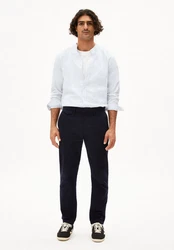 Armedangels Langarmhemd TOMAASAS Regular Fit Weiß/Grau/Grün
