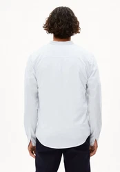 Armedangels Langarmhemd TOMAASAS Regular Fit Weiß/Grau/Grün