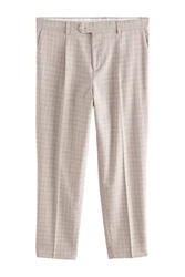 Next Anzughose Strukturierte Slim Fit (1-tlg) Khaki/Beige/Braun/Lila