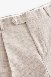 Next Anzughose Strukturierte Slim Fit (1-tlg) Khaki/Beige/Braun/Lila