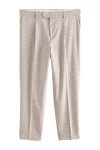 Next Anzughose Strukturierte Slim Fit (1-tlg) Khaki/Beige/Braun/Lila