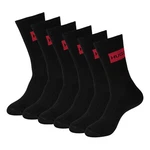HUGO Freizeitsocken QS RIB LABEL rubinrot/schwarz