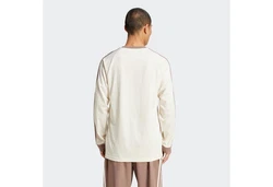adidas Originals Langarmshirt 3-STRIPES LS T Beige/Khaki/Weiß/Creme