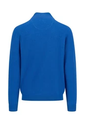 FYNCH-HATTON Troyer mit Logo an der Brust Blau/Dunkelblau