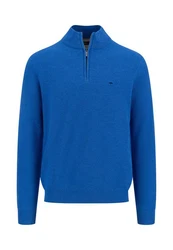 FYNCH-HATTON Troyer mit Logo an der Brust Blau/Dunkelblau