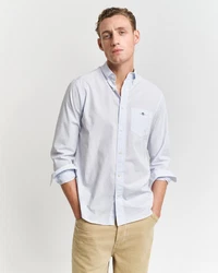 Gant Langarmhemd REG POPLIN BANKER SHIRT Weiß/Hellblau/Creme/Grau/Lila/Khaki