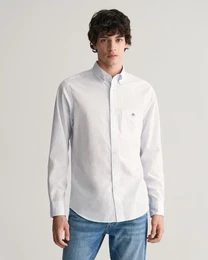 Langarmhemd REG POPLIN BANKER SHIRT Banker Stripe Popeline, leichte Baumwolle