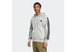 adidas Sportswear Sweatshirt 3S FL FZ HD Hellgrau