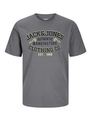 Jack & Jones Rundhalsshirt JJELOGO TEE SS O-NECK 2 COL SS25 Blau/Hellblau