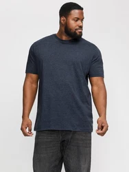 Jack & Jones PlusSize Rundhalsshirt JJEORGANIC MEL TEE SS O-NECK NOOS Dunkelblau