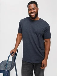 Jack & Jones PlusSize Rundhalsshirt JJEORGANIC MEL TEE SS O-NECK NOOS Dunkelblau