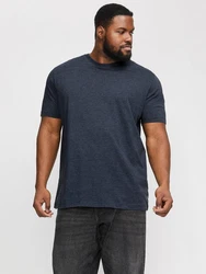 Jack & Jones PlusSize Rundhalsshirt JJEORGANIC MEL TEE SS O-NECK NOOS Dunkelblau