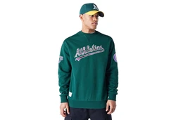 New Era Rundhalspullover Sweater MLB Infill Oakland Athletics Grün/Dunkelgrün