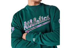 New Era Rundhalspullover Sweater MLB Infill Oakland Athletics Grün/Dunkelgrün