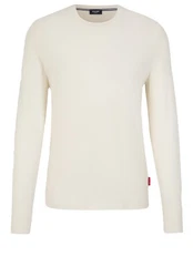 JOOP! Strickpullover Hajon Weiß/Khaki/Beige/Creme