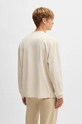 BOSS Langarmshirt C-Tubby 11 Khaki/Braun/Beige