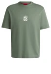 HUGO T-Shirt Dalsar 10259511 01 Dunkelgrün/Grün