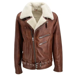 Winterjacke Lammfelljacke - VANDAMM SCHWARZ