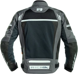 Richa Motorradjacke Airstorm Grau/Dunkelblau/Dunkelgrau